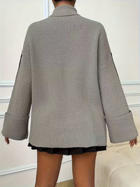Damski Sweter Golf w Paski