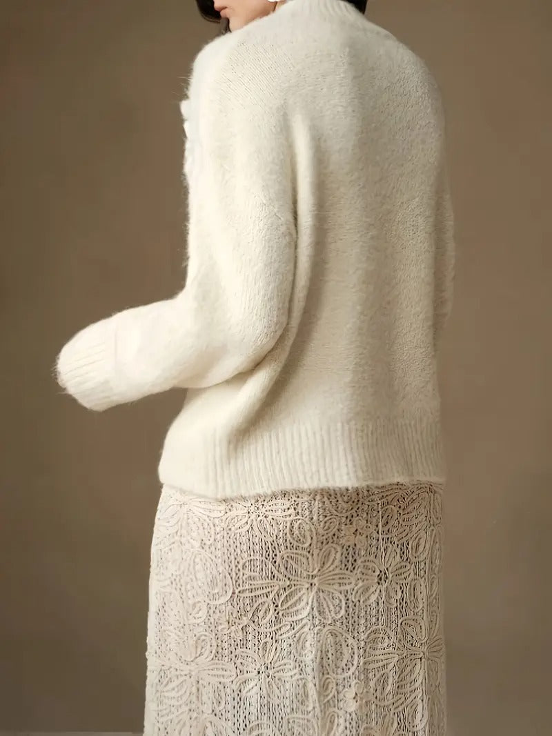 Damski Sweter w Kwiaty